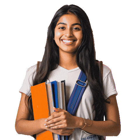 Animated student learning visual